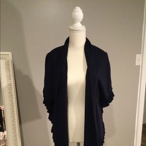 Navy poncho sweater small